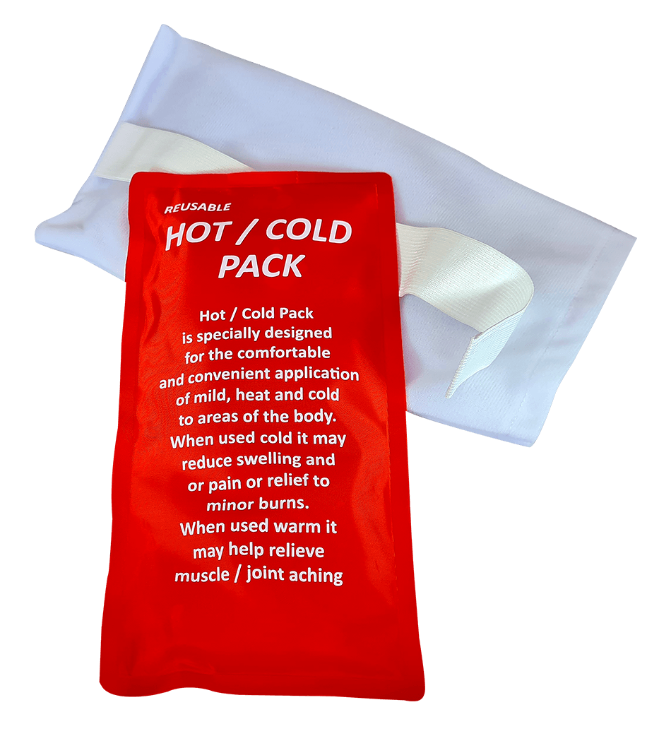 Gel filled Large Hot & Cold Pack with Protective Strap On Towel