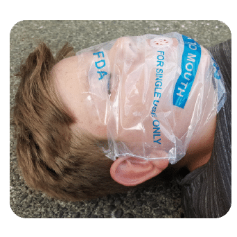 CPR Face shield Flat Type Earloop