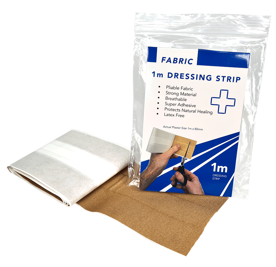Fabric Plaster Dressing Strip 8cm x 1m Cut to length required