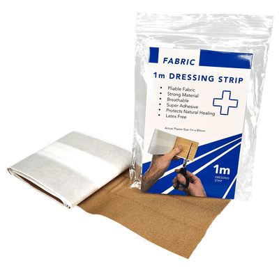 Fabric Plaster Dressing Strip 8cm x 1m Cut to length required