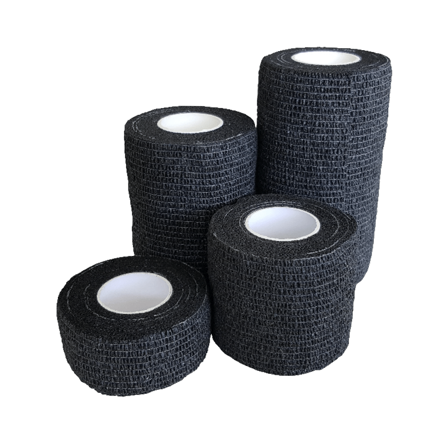 Black Cohesive Bandages (Various Sizes)