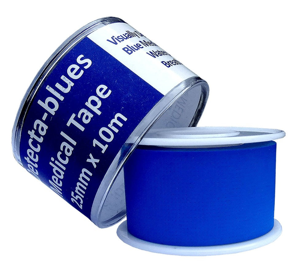 Detecta-Blue Medical Tape on Spool 25mm X 10m